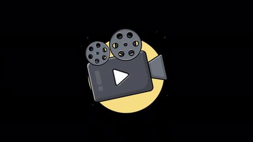 Vídeo de animación conceptual de reproductor de vídeo: transparente