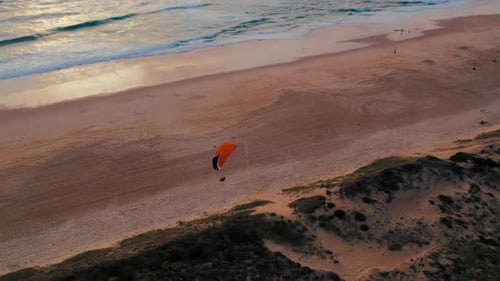 Paragliders Explore Sunset Sky