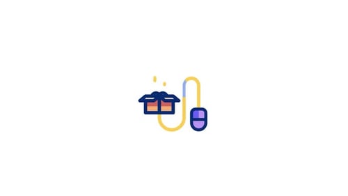 Animated E-commerce Wishlist Delivery Icon