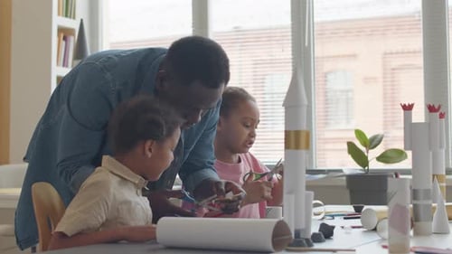 Crafting Rocket Ships with Family at Home