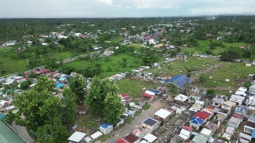 Asian Village with Low Level of Development and Infrastructure