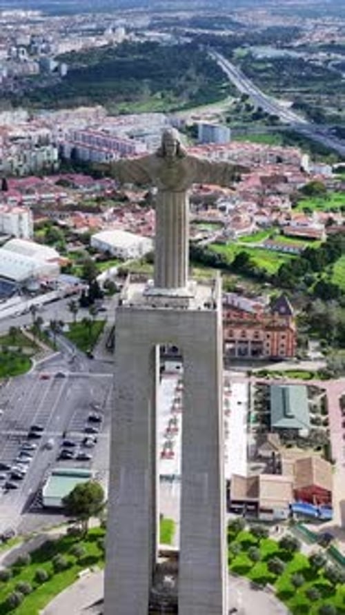 Christ The King At Lisbon In Lisbon District Portugal.