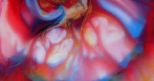 Abstract Fluid Colors Background in Motion