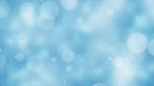 Blue Blurred Particle Bokeh Background Loop V3