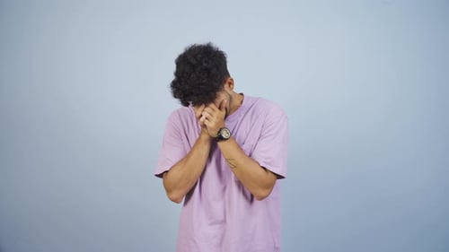 Crying man.