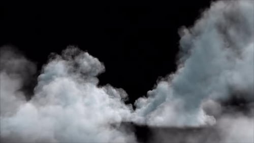Flying Clouds on Alpha Channel 4K