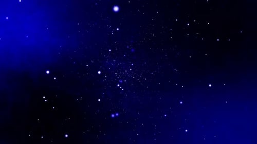 Particles Blue Background Loop