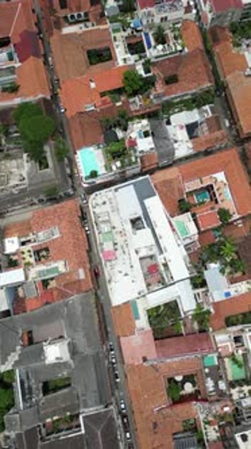 Aerial video over the beautiful city of Cartagena Colombia
