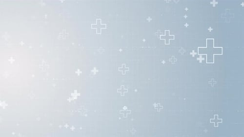 Modern Animated Medical Crosses Grid Background