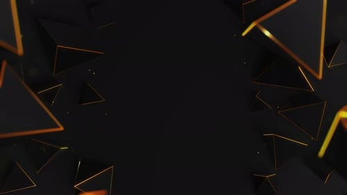 Goldener Polygon-Hintergrund