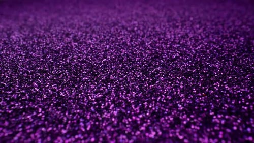 Close Up View of Shimmering Purple Glitter