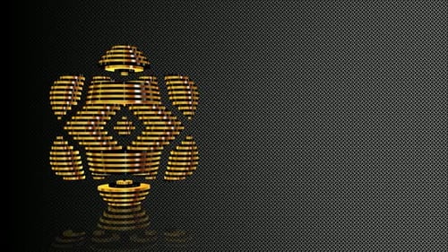 Dynamic Gold Geometric Corporate Logo Reveal Animation