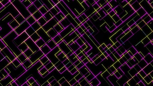 Abstrakter Hintergrund mit quadratischen leuchtenden Neonhintergründen. Vd1238