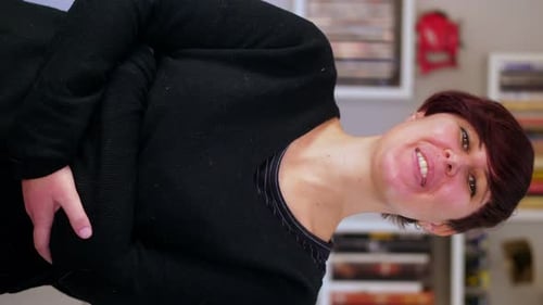 Woman Smiling Portrait Indoors