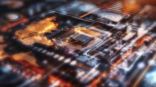 Panel de inteligencia empresarial global con visualización interactiva de datos