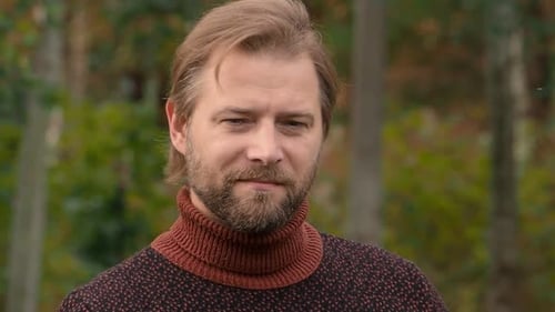Close-up of Man With Reddish-Blond Hair and Beard