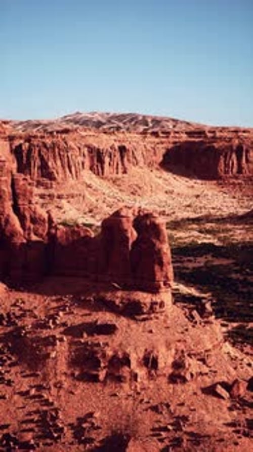 Barren Nevada Desert Landscape With Rocks and Dirt