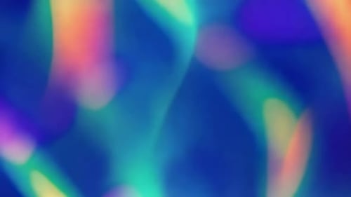 Abstract Holographic Iridescent Fluid Background with Vibran