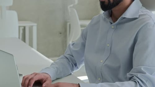 Indian Arabian Business Man Male Guy Millennial Businessman Entrepreneur Employer Manager Office