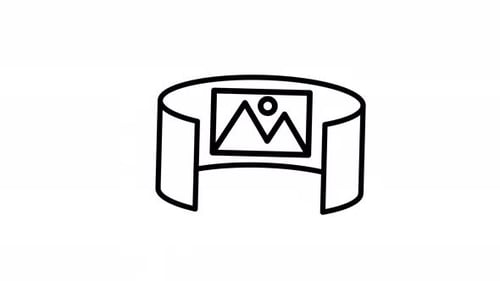 360 View Line Icon Animation
