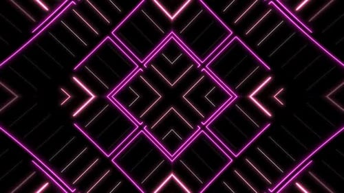 Moving VJ square kaleidoscopic background