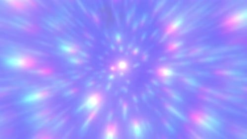 Colorful Abstract Space Warp Speed Light Tunnel Background