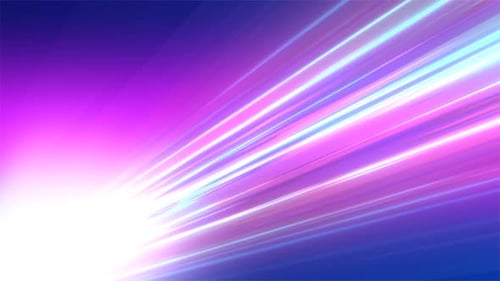 Vibrant neon light streaks