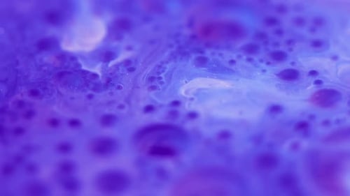 Abstract Fluid Texture in Blues and Purples