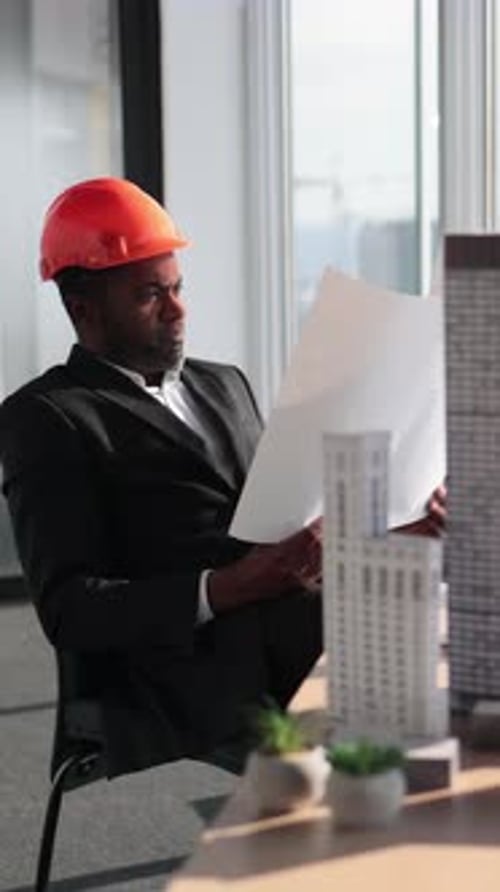 Architect Reviews Blueprints