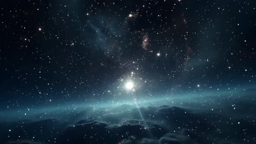 Space Clouds Background 4K