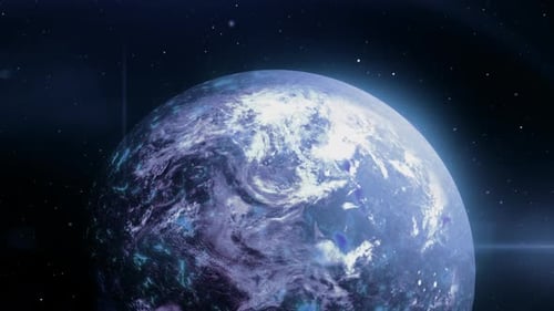 Outer Space with a View of the Earth