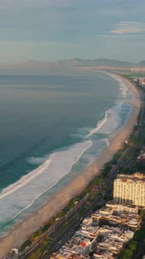 Rio de Janeiro breeze at Rio de Janeiro in Rio de Janeiro Brazil with peaceful bay and urban skyline