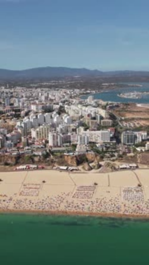 Vertical Video City and Beach of Portimão, Algarve