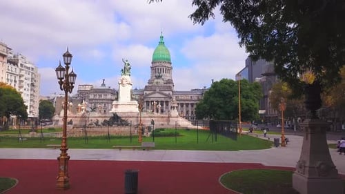 Congress building in the city of Buenos Aires