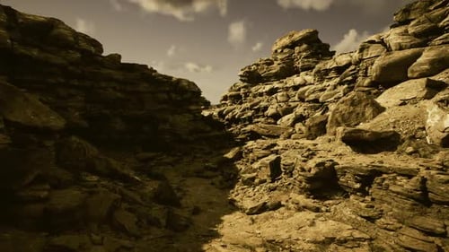 Sunny Rocky Ravine Perfect for Outdoor Activities and Photography