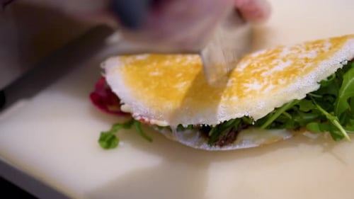 Tapioca Sandwich with lean steak club