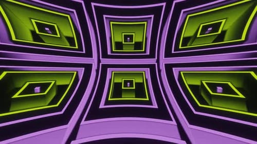 Light Green And Purple Hypnotic Abstract Movement Background Vj Loop In HD