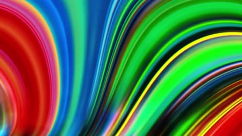 Dynamic Colorful Liquid Flow Abstract Background Animation