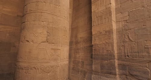 Inside the Philae temple, Aswan, upper Egypt