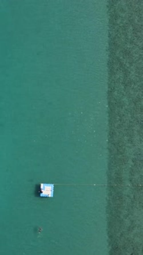 Beach Sunbed Aerial View