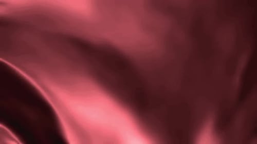 Fluid Red Satin Fabric Abstract Background Loop