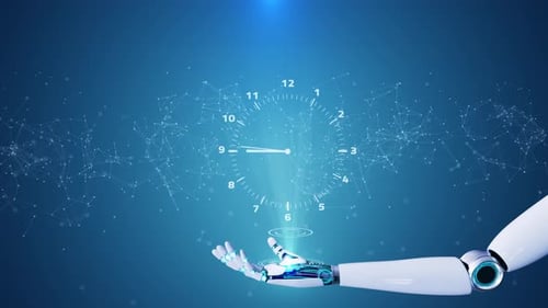 Compte à rebours numérique Horloge en spirale The Flow Of Time Minuteur numérique sombre commençant en noir