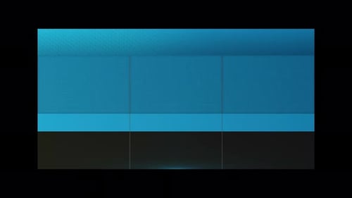 Geometric Grid Background Reveal in Blue and Black