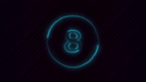 Electric Neon Countdown Intro Animation