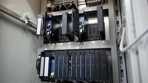 A High Tech Server Rack That Comes Equipped with Multiple Integrated Storage Units for Efficiency