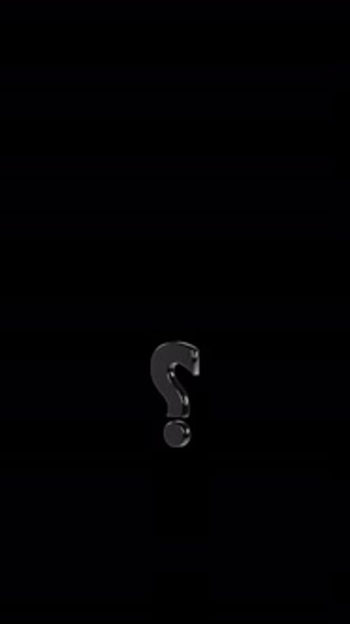 Rising Scale up Black Question Mark Vertical Video