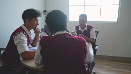 High School Students Brainstorming Ideas Together