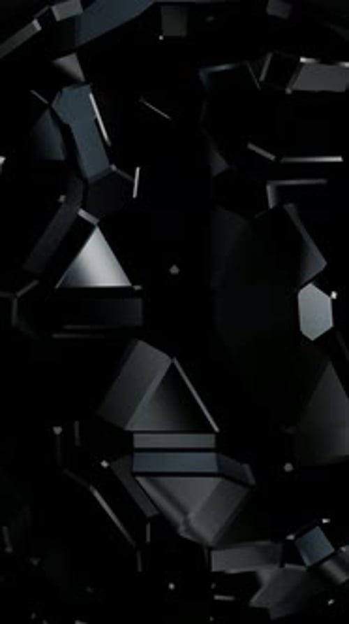 Elite Vertical Background with Black Elements, Exclusive, 3D Render, Unique Design, Reflection