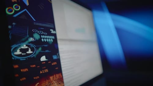 A Sophisticated and Futuristic Dashboard Featuring Advanced Data Visualization Techniques