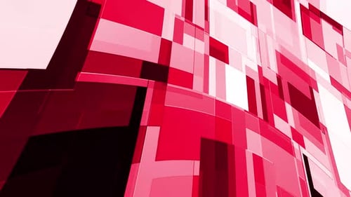 Hintergrund: Rote Farbe, saubere Form, Bewegung, animiert